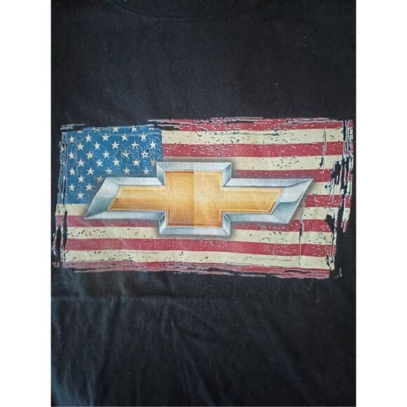 Chevrolet American Flag Men's T-shirt size XL - Picture 2 of 2